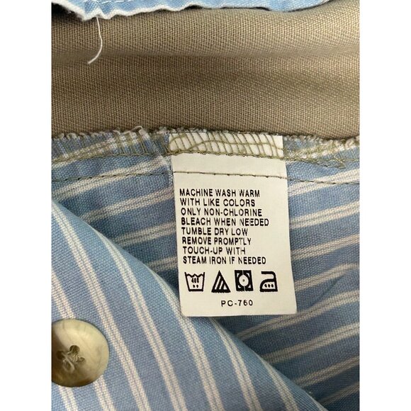 Izod Mens Khaki Classic Chino Pants Straight Leg 38x30 see Measurement - Picture 5 of 7